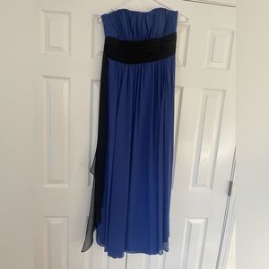 Blue strapless formal dress size 14